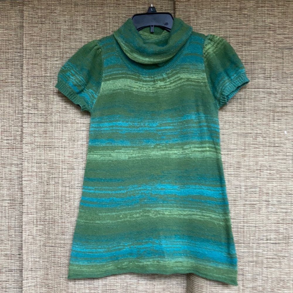 Loverock cotton blend turtleneck sweater top shirt sleeve